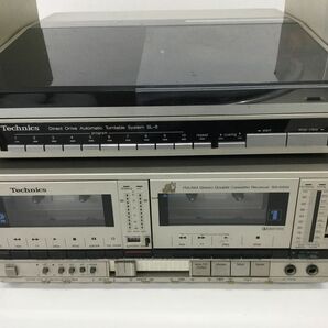 ●営FU606-140 Technics テクニクス レコードプレーヤー ターンテーブル SL-6 SA-K6W ダブルラジカセ SB-F66 ペアスピーカーの画像4