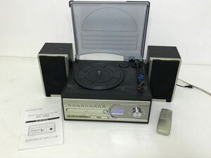 ●代KNI098-120 【取扱説明書付き】　エグゼモード ER-250-GL SD CD レコード オーディオ　スピーカー