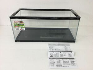 ●代KNI107-170 【未使用品】GEX AQUARIUM マリーナ幅60cm水槽LOW MR600BKL-N ガラス水槽 W60×D30×H26cm　取扱説明書付き