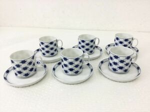 ●営AD832-80　Rosenthal ローゼンタール studio-linie GERMANY ドイツ コーヒーカップ ソーサー 6客セット