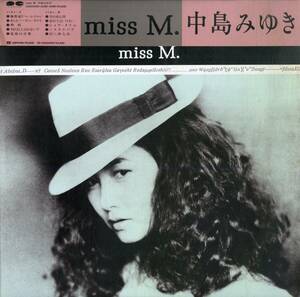 A00577319/LP/中島みゆき「miss M.(1985年・C28A-0450・布袋寅泰・松原正樹・土方隆行・北島健二・後藤次利・岡沢章・富樫春生etc参加)」