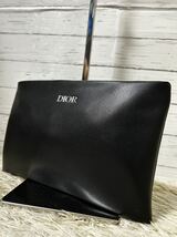 【新品 未使用】1円 DIOR ディオール セカンドバッグ ポーチ クラッチバッグ ビジネス 仕事 高級 レディース メンズ ブラック_画像1