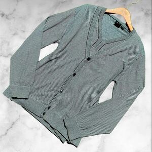  one perishables!!!... cashmere!!![ Armani Exchange ARMANI EXCHANGE] spring summer * ensemble knitted cardigan sweater XL