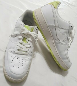 ◆3◆ 1円〜スタート！ NIKE AIR FORCE 1 LOW ナイキ エアフォースワン 蛍光イエロー