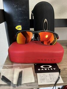 日本正規 激レア 試着のみ 極上美品 OAKLEY carbon blade フェラーリ限定モデル カーボンブレード 純正イヤーソック付 オークリー