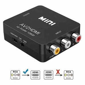 RCA to HDMI変換コンバーター AV to HDMI 変換器