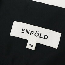 ◆ENFOLD エンフォルド タック ハイウエスト ワイド サロペット パンツ 黒 ブラック 38 SAMPLE_画像5