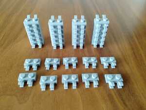 ★レゴ LEGO 1X2 　プレート　 水平クリップ　グレー　パーツ　50個