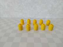 ★レゴ LEGO 1x1　円柱　 黄色　パーツ　10個_画像1