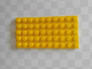 ★レゴ LEGO 1x1　プレート　黄色　 パーツ　50個