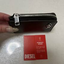 ★新品未使用/DIESEL/価格17000円★タグ.カード付 ディーゼル DIESEL オーバルディー ロゴ キーケース ミニ ウォレット ブラウン_画像6