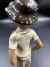 アンティーク 陶器 人形 ヨーロッパ製 フィギュリン 女性2体 置物 ビンテージ_画像10