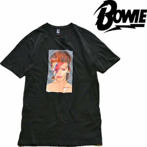 1点物◆デヴィッドボウイBOWIE黒フォトプリントTシャツ古着メンズXLレディースOKアメカジ90sストリート/スポーツ中古バンTロック音楽372525