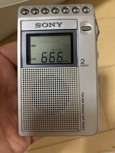 中古 SONY FM AM ICF-R353 ソニー ポケットラジオ 【訳あり品】イヤホンが壊れた。
