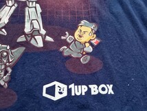 【古着】1UP BOX OMEGABOY HANES 古着Tシャツ LL(XL) ネイビー スターウォーズ パロディ フェイクキャラ ストリート_画像1