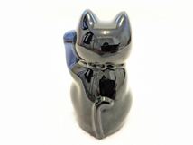 【美品】Baccarat/バカラ 招き猫 　ラッキーキャット　ミッドナイト　Sサイズ _画像6