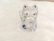 【美品】Baccarat/バカラ 招き猫 　ラッキーキャット　クリスタル　Sサイズ _画像1