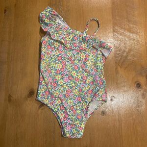 babygap ベビーギャップ　水着　18-24months ワンショルダー花柄 スイムウェア