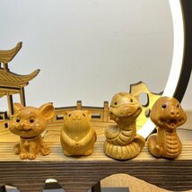 美品★十二支の動物を彫刻する インテリア_画像3