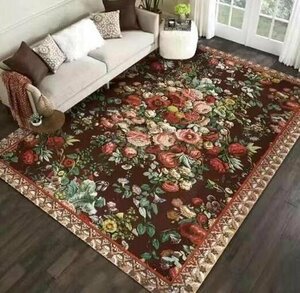 綺麗◆実用品★豪華 玄関マット段 通家庭用カーペット160cm*230cm花柄 絨毯