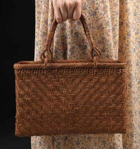  worker handmade superior article mountain .. basket bag hand-knitted mountain ... bag basket cane basket high class handbag 