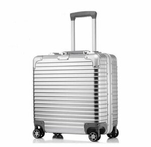  beautiful goods * suitcase * carry bag * silver * aluminium Magne sium alloy *TSA lock installing business travel bag light weight waterproof 