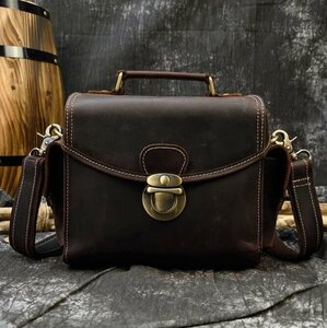  popular new goods * high quality original leather hand made cow leather camera exclusive use handbag 