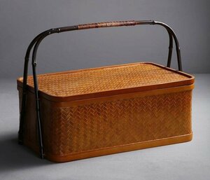  popular recommendation * worker hand work bamboo made hand work tea utensils .. lacquer ware tea . tea box storage basket stylish bamboo .