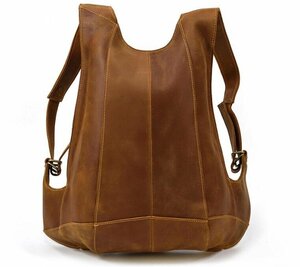  carefuly selected finest quality goods * rucksack original leather men's leather backpack commuting bag going to school bag business travel rucksack casual combined use 