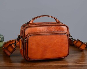  new goods recommendation men's original leather shoulder bag diagonal .. bag messenger bag commuting going to school diagonal .. bag cow leather shoulder .. bag 