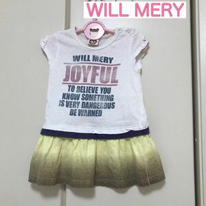 90cm 半袖 ワンピース WILL MERY ベビー キッズ ウィルメリー 女の子 夏物ワンピース