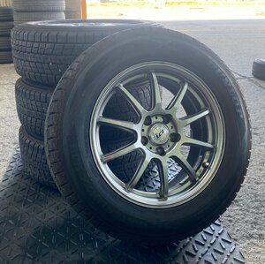 【送料無料】美品☆ダンロップ WINTER MAXX付き LCZ☆225/65R17☆９分山☆TRG☆2018年製 ハリアー エクストレイル レクサスNX CX-8 RAV4