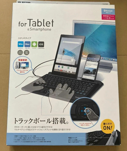 エレコム キーボード Bluetooth マルチデバイス対応 TK-DCP03BK 中古 トラックボール搭載 〜12.9インチ