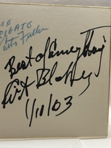 1963/1月　来日アート・ブレイキー　ジョニー・ハートマン　カーティス・フラー　サイン色紙Art Blakey Johnny Hartman　curtis fuller_画像2
