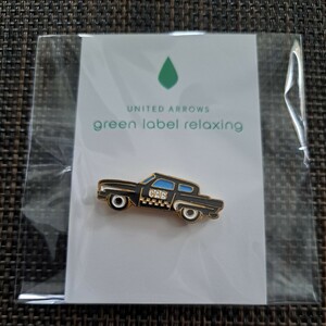 【新品未使用】 united arrows Green label relaxing 車 ピンバッジ ／ CAB ピンズ ピンバッチ カー タクシー ユナイテッドアローズ