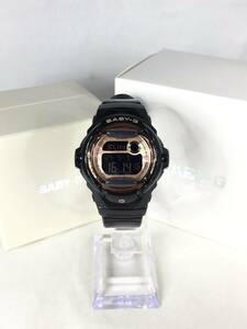 【中古品】CASIO Baby-G BG-169UG-1JF フロントプロテクター搭載 BG-169シリーズ ブラック×ピンクゴールド 稼働品 付属品あり