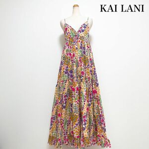 KAI LANI 花柄マキシワンピース コットン リゾート 夏 ふんわり