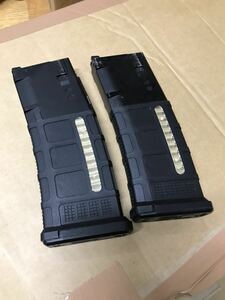 T8 magpul マグプル　PMAG window タイプ　マルイ　M4A1 MWS MK18 MTR 89式小銃　ガスブローバック　対応　マガジン　二本セット