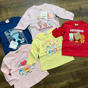  Anpanman tag equipped 80. long sleeve shirt 5 pieces set 