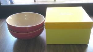 ル・クルーゼ　マルチボール　15cm（2個入り） チェリーレッド＊ le creuset