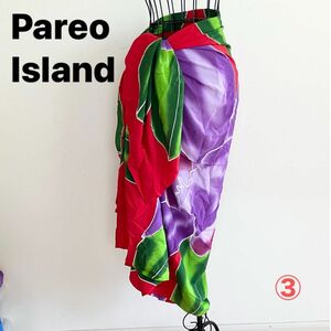 Pareo Island 大判のパレオ　タヒチアン　フラダンス 