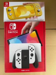 Nintendo Switch 有機ELモデル ホワイト、 Switchライト　イエロー［新品未使用］2台セット