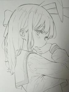 手描きイラスト バニーガール