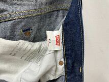 w34 復刻 98年製 日本製 Levi's 702XX レプリカ ビンテージ リーバイス デッドストック 革パッチ リジット ビッグE 赤耳 bigE 90s_画像7