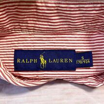 ラルフローレン　RALPH LAUREN　メンズ　トップス　半袖シャツ　ボタンダウン　シアサッカーシャツ　BDシャツ　ロゴ刺繍　ストライプ_画像9