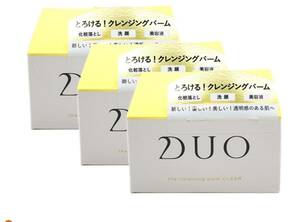 新品 3個セット DUO デュオ ザ クレンジングバーム クリア 90g クレンジング