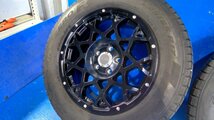 (S)　BRUT BR-55 アルミホイール マットブラック 17×7.5J+38 PCD114.3 5穴 ２本 ピレリ アイスゼロF 225/60R17 ※個人宅配送不可_画像2