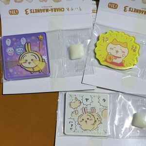 ちいかわ キャラマグネッツ3　二層構造、ハチワレ（祝福）、ウヤハァ