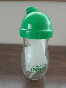 ★ 昭和 レトロ 北欧 カフェ★ミロ MILO シェーカー グラス 非売品 水泳 タンブラー 水筒 未使用