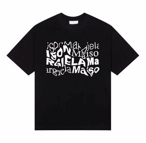 Maison Margiela メゾン マルジェラ ロゴ T-shirt 半袖 Tシャツ ブラック M 中古 TN 4